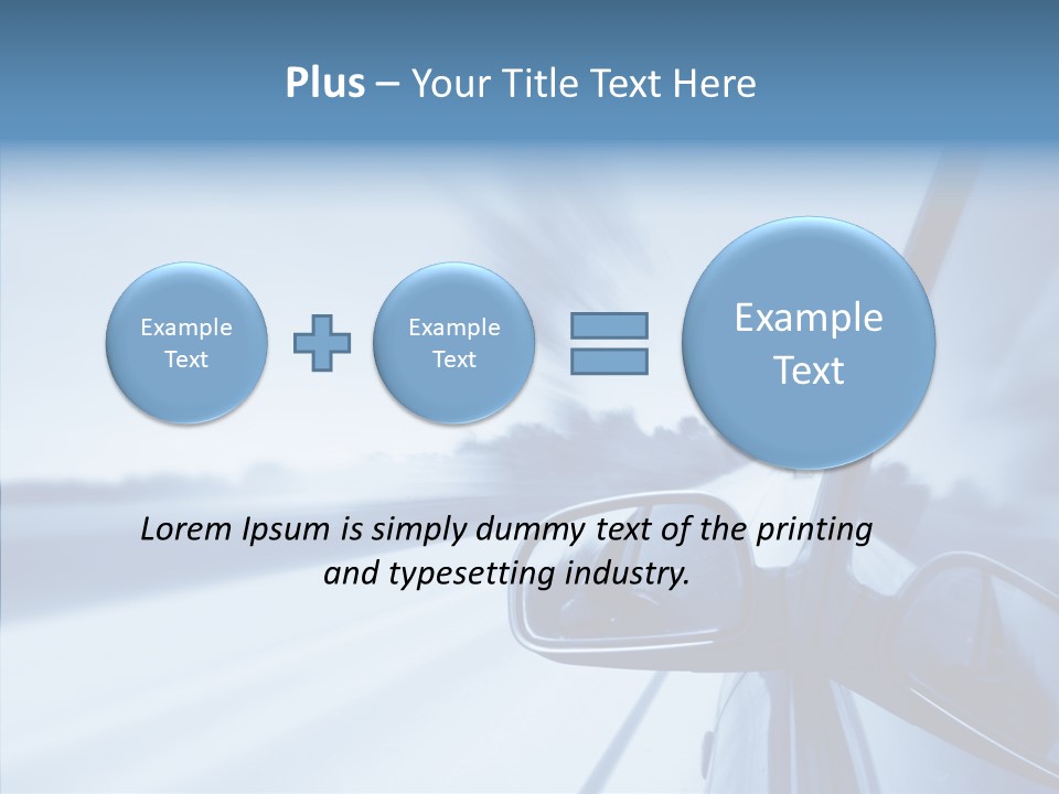 Outdoors Velocity Mirror PowerPoint Template