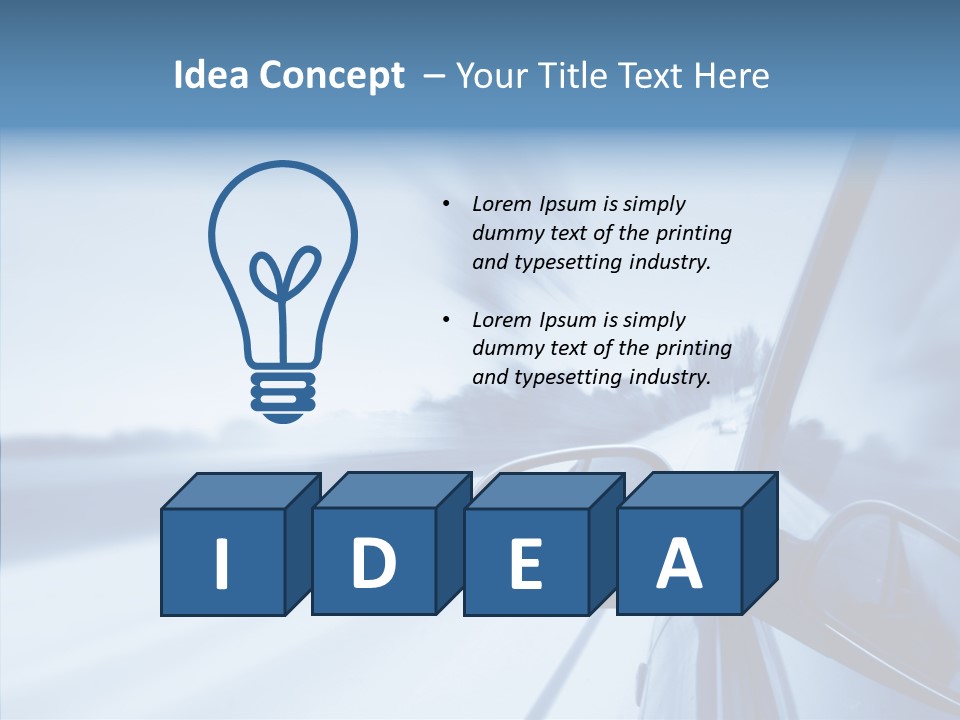 Outdoors Velocity Mirror PowerPoint Template