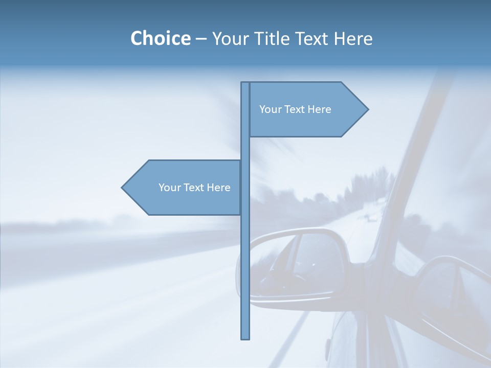 Outdoors Velocity Mirror PowerPoint Template