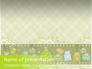 Flake Invitation Card PowerPoint Template