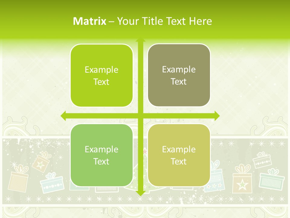 Flake Invitation Card PowerPoint Template