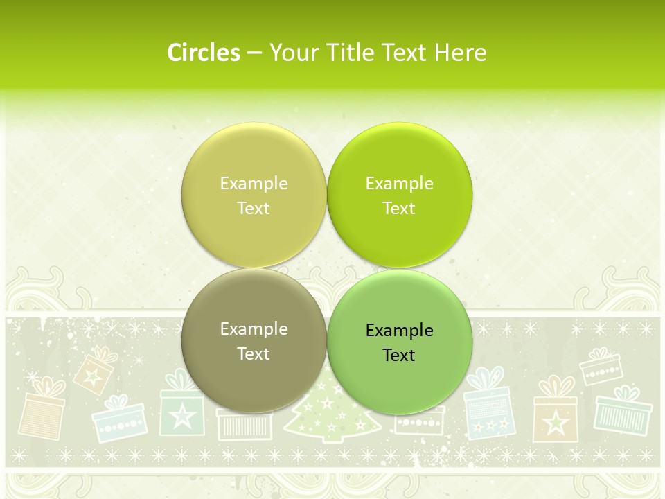 Flake Invitation Card PowerPoint Template