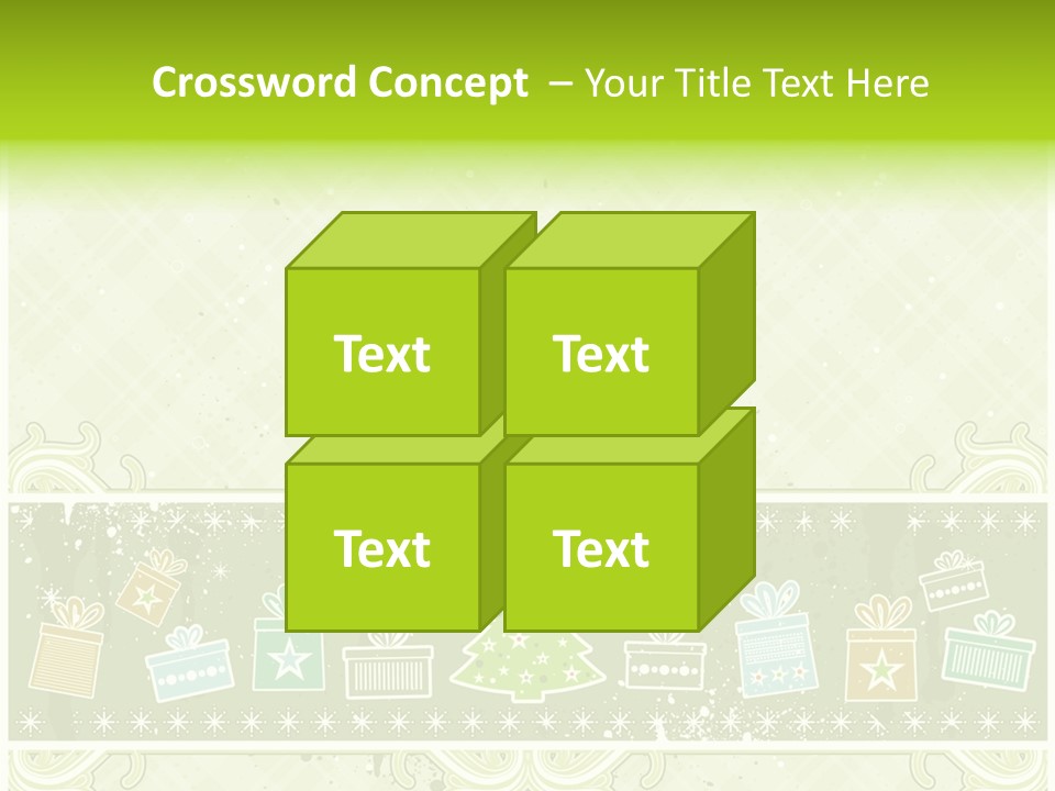 Flake Invitation Card PowerPoint Template