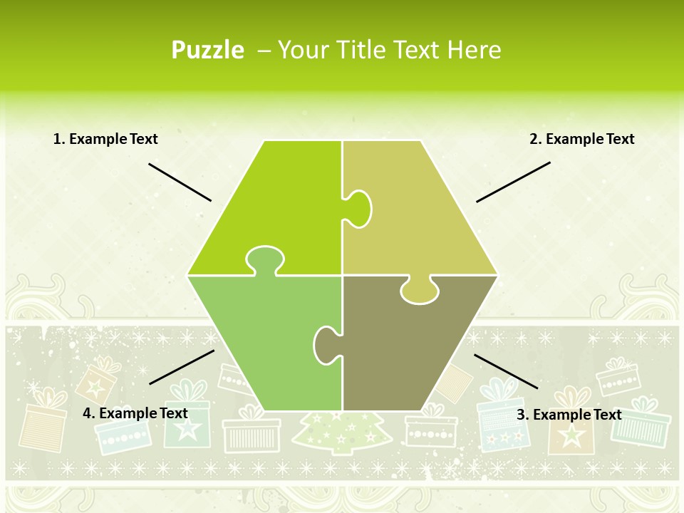 Flake Invitation Card PowerPoint Template