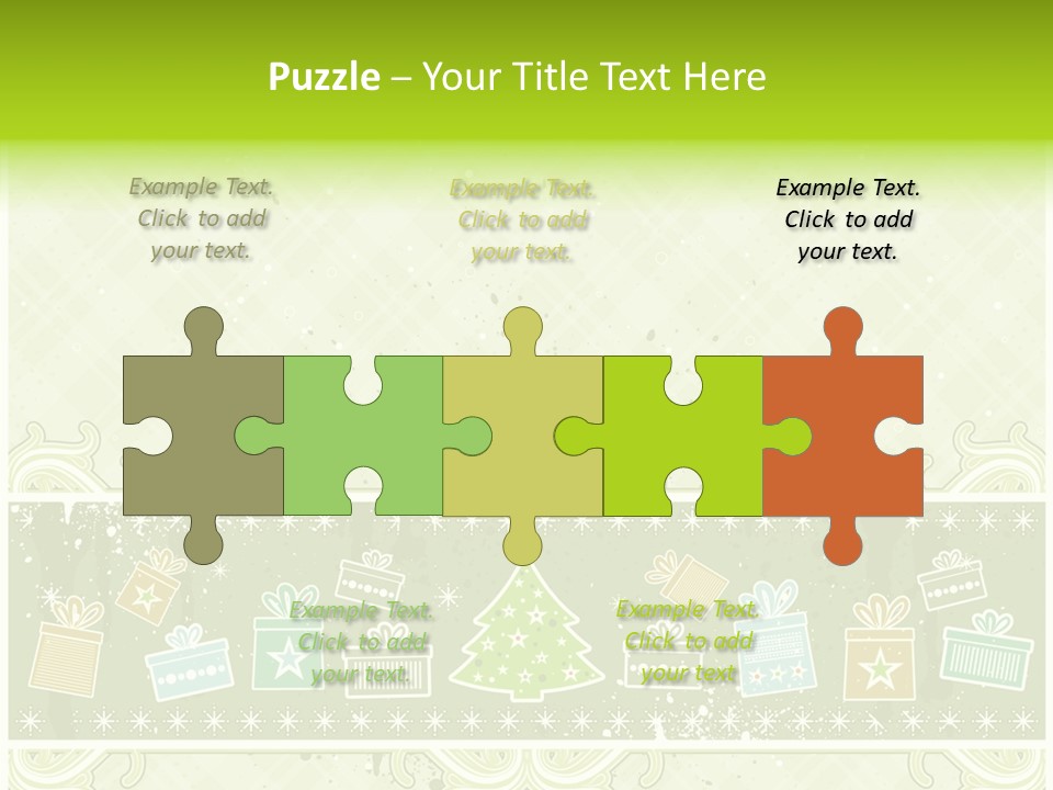 Flake Invitation Card PowerPoint Template