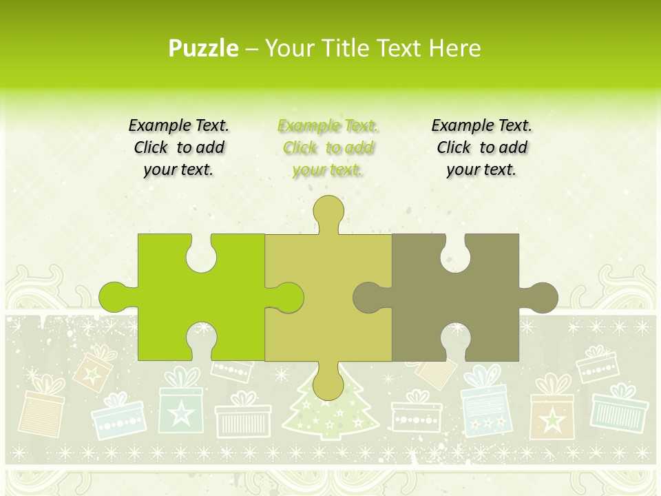 Flake Invitation Card PowerPoint Template