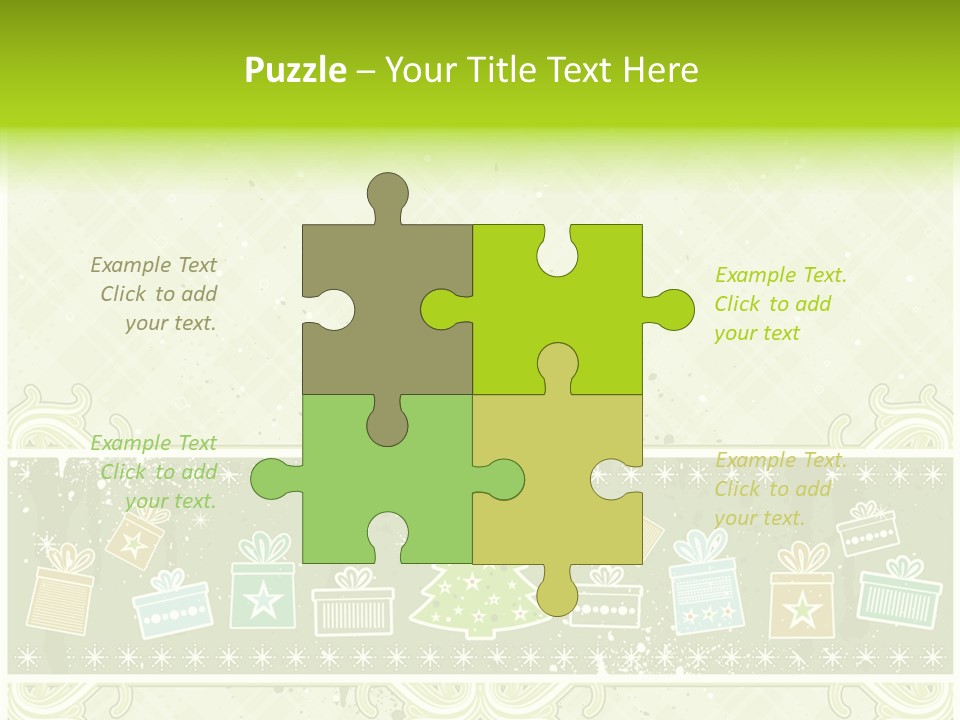 Flake Invitation Card PowerPoint Template