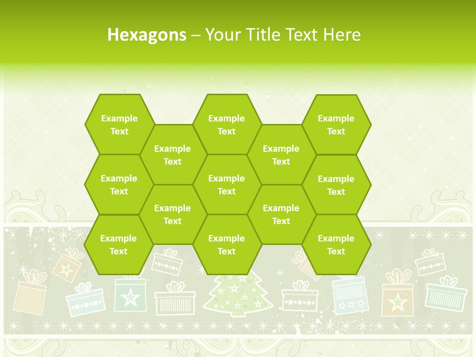 Flake Invitation Card PowerPoint Template