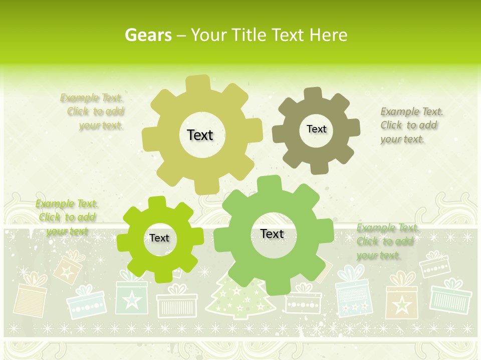 Flake Invitation Card PowerPoint Template