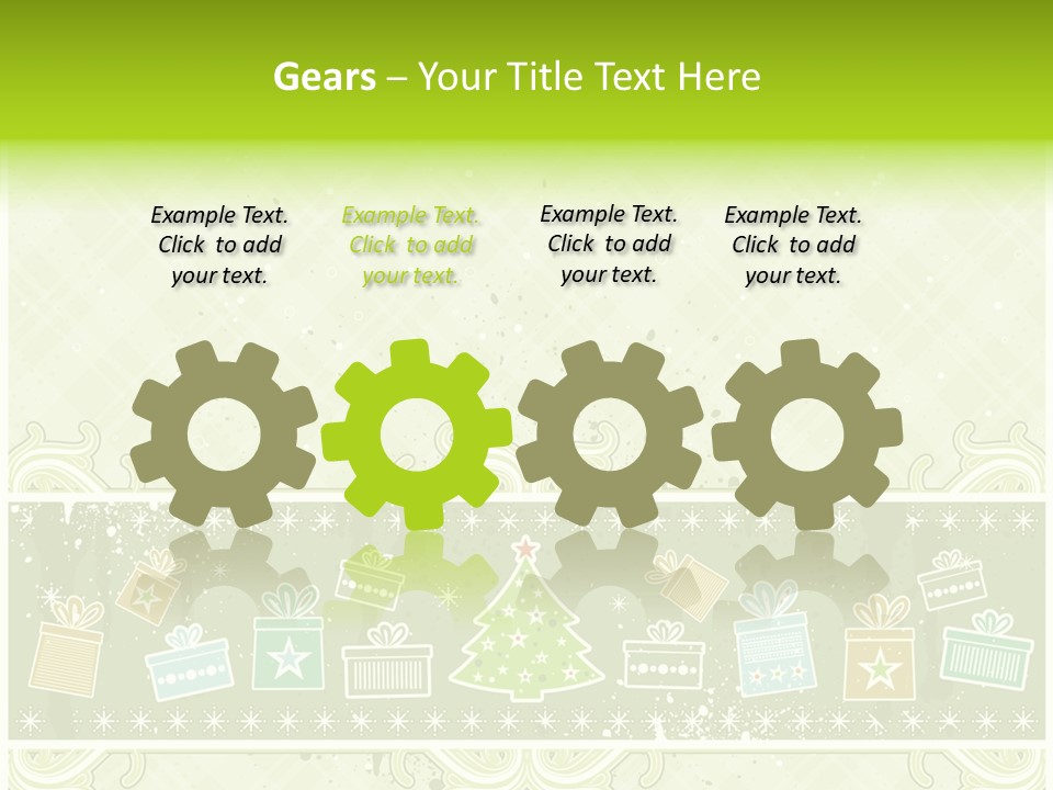 Flake Invitation Card PowerPoint Template