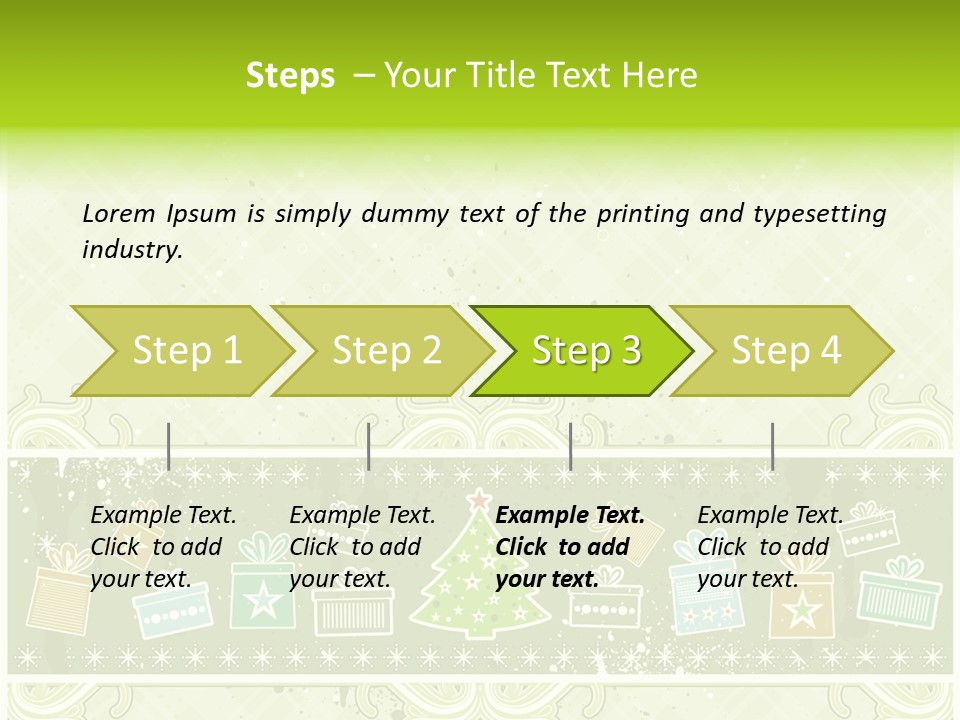 Flake Invitation Card PowerPoint Template