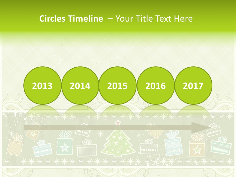 Flake Invitation Card PowerPoint Template