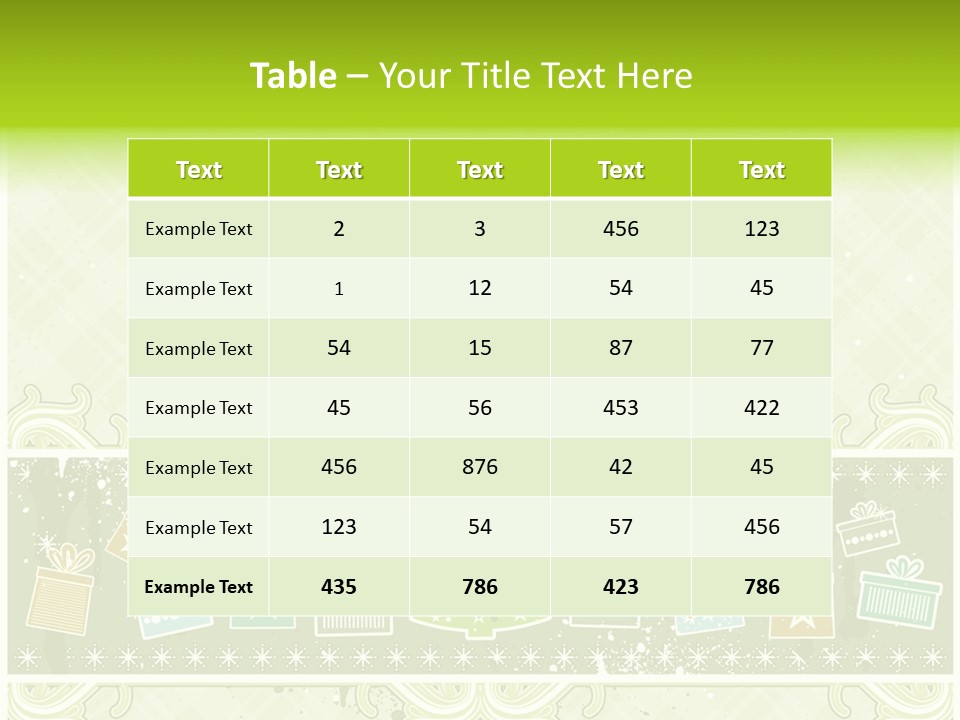 Flake Invitation Card PowerPoint Template