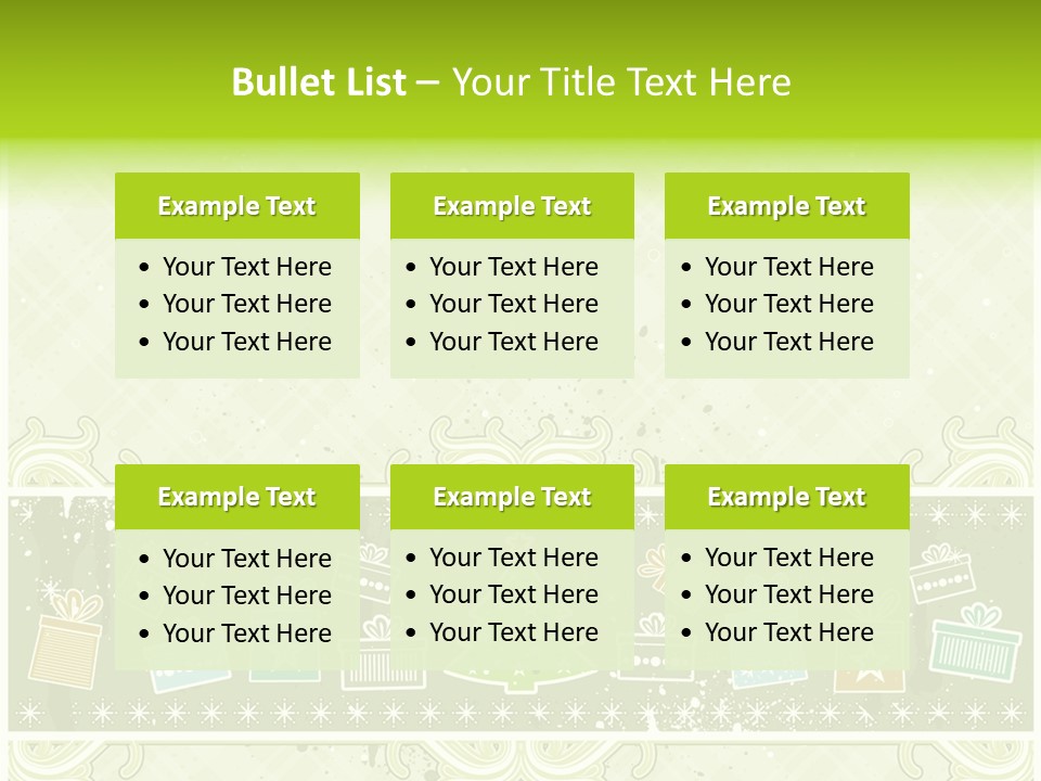 Flake Invitation Card PowerPoint Template