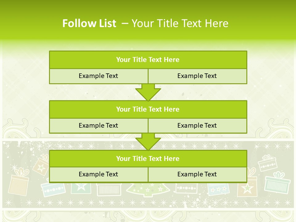 Flake Invitation Card PowerPoint Template