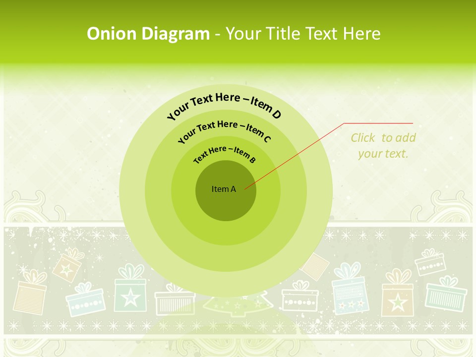 Flake Invitation Card PowerPoint Template