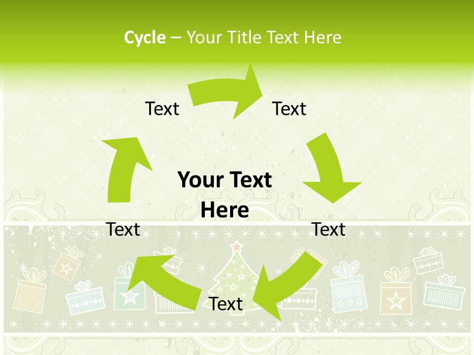 Flake Invitation Card PowerPoint Template