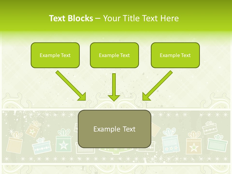 Flake Invitation Card PowerPoint Template