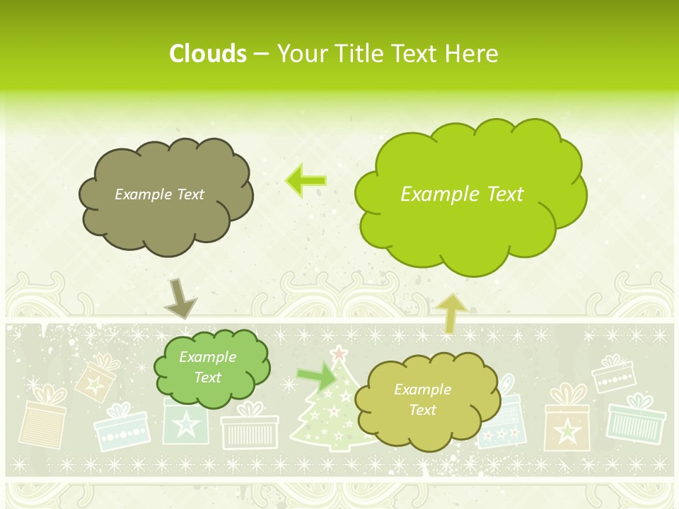 Flake Invitation Card PowerPoint Template