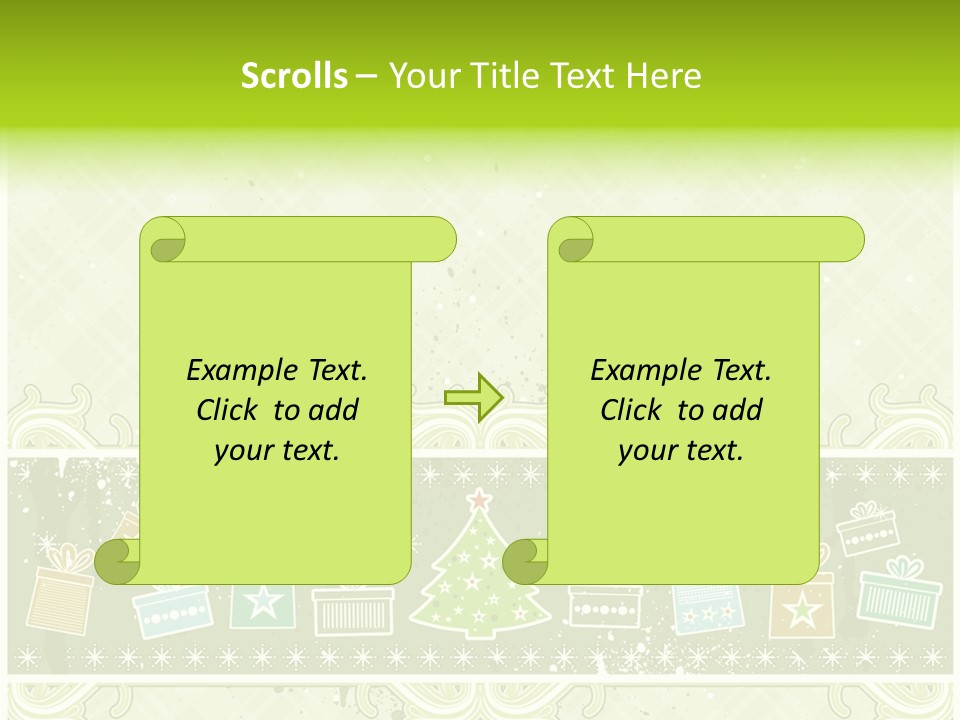 Flake Invitation Card PowerPoint Template