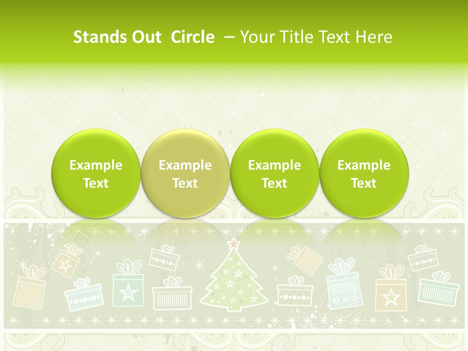 Flake Invitation Card PowerPoint Template