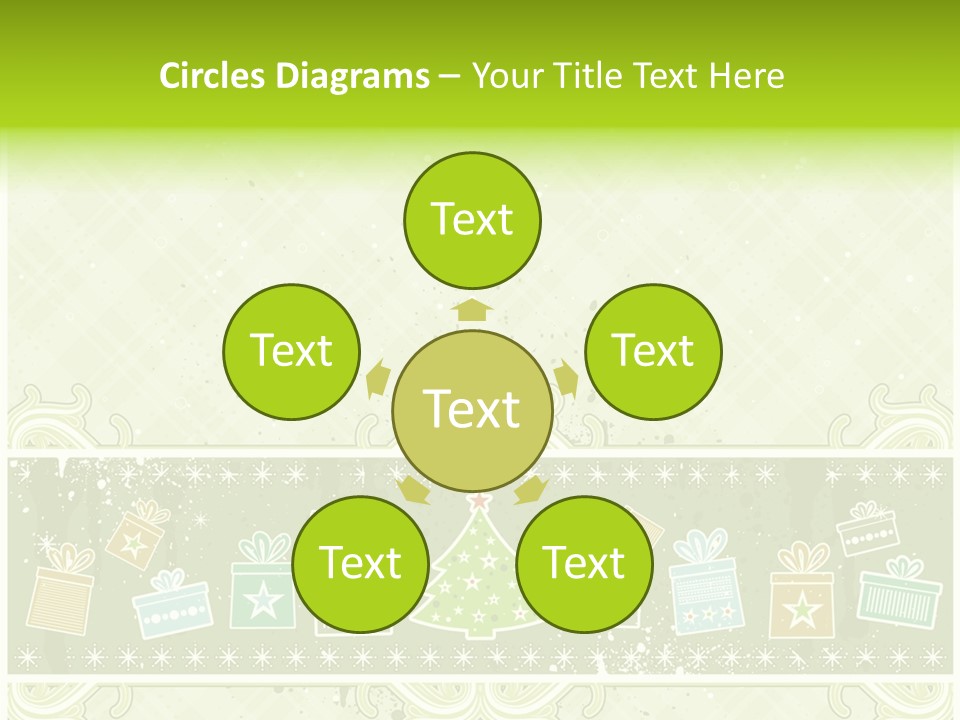 Flake Invitation Card PowerPoint Template