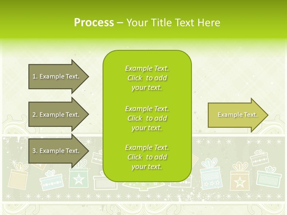 Flake Invitation Card PowerPoint Template