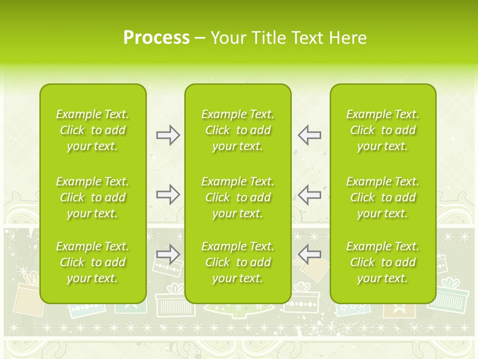 Flake Invitation Card PowerPoint Template