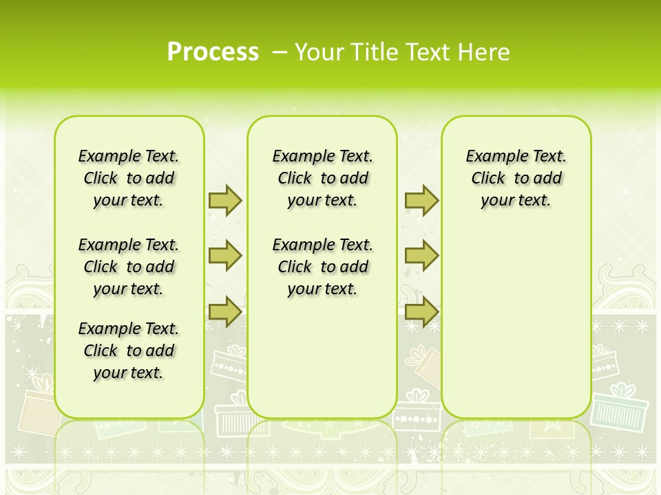 Flake Invitation Card PowerPoint Template
