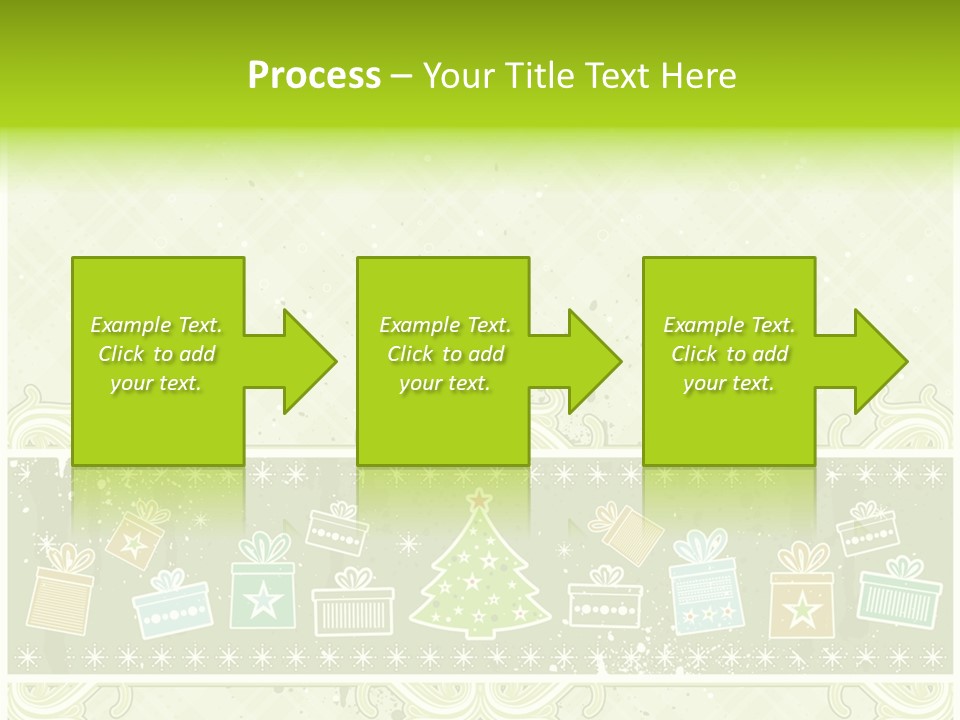 Flake Invitation Card PowerPoint Template