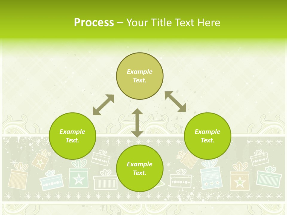 Flake Invitation Card PowerPoint Template