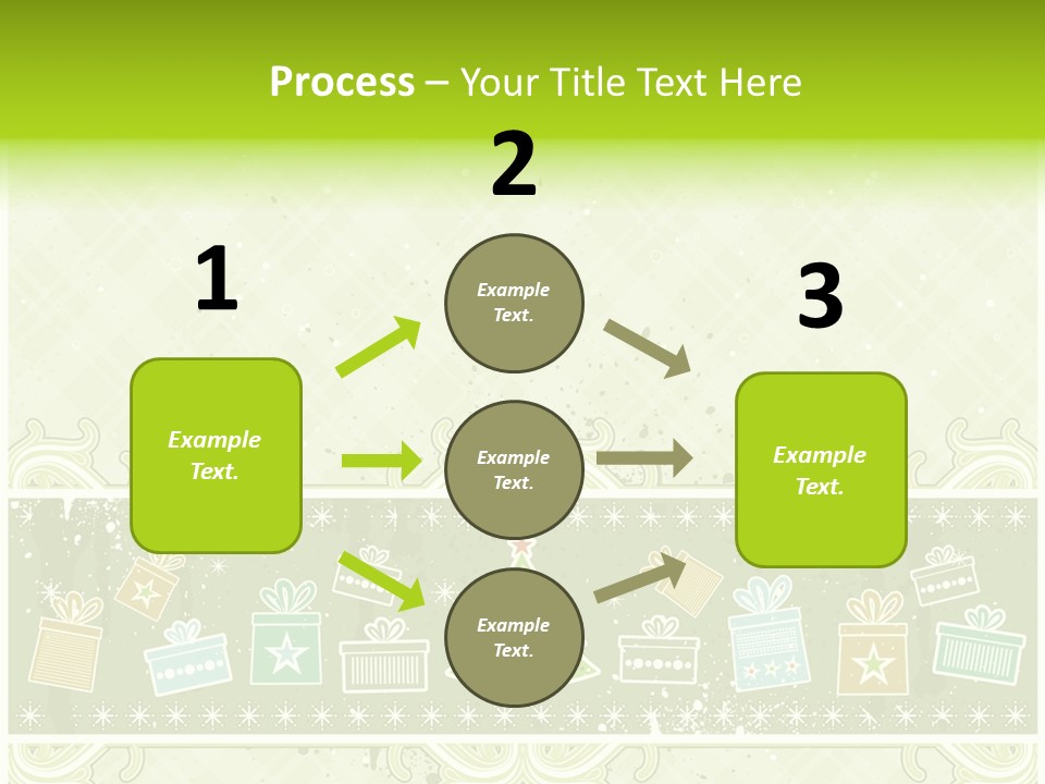 Flake Invitation Card PowerPoint Template