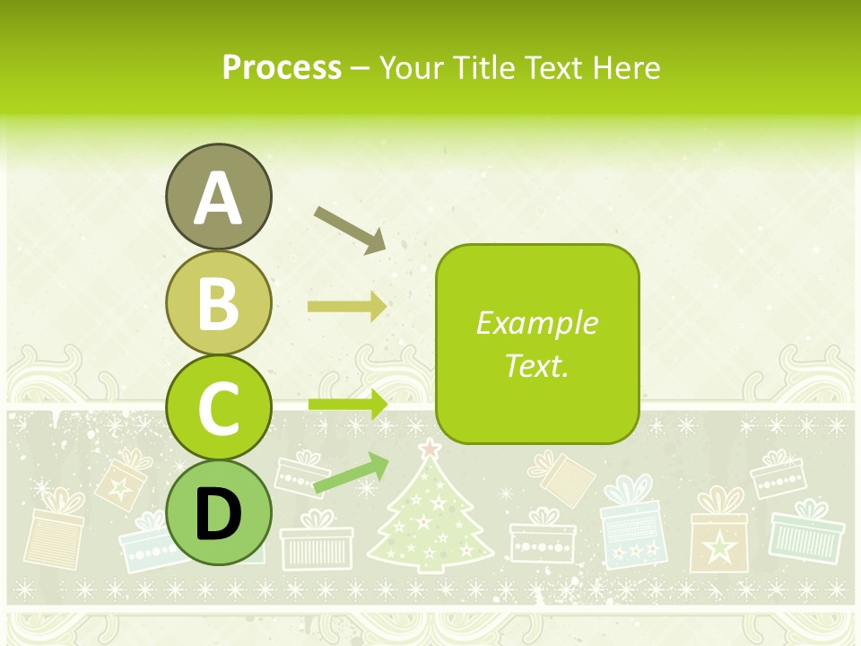 Flake Invitation Card PowerPoint Template