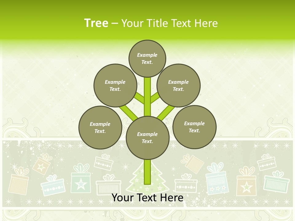 Flake Invitation Card PowerPoint Template