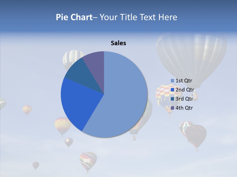 Ballooning Mid Air Basket PowerPoint Template