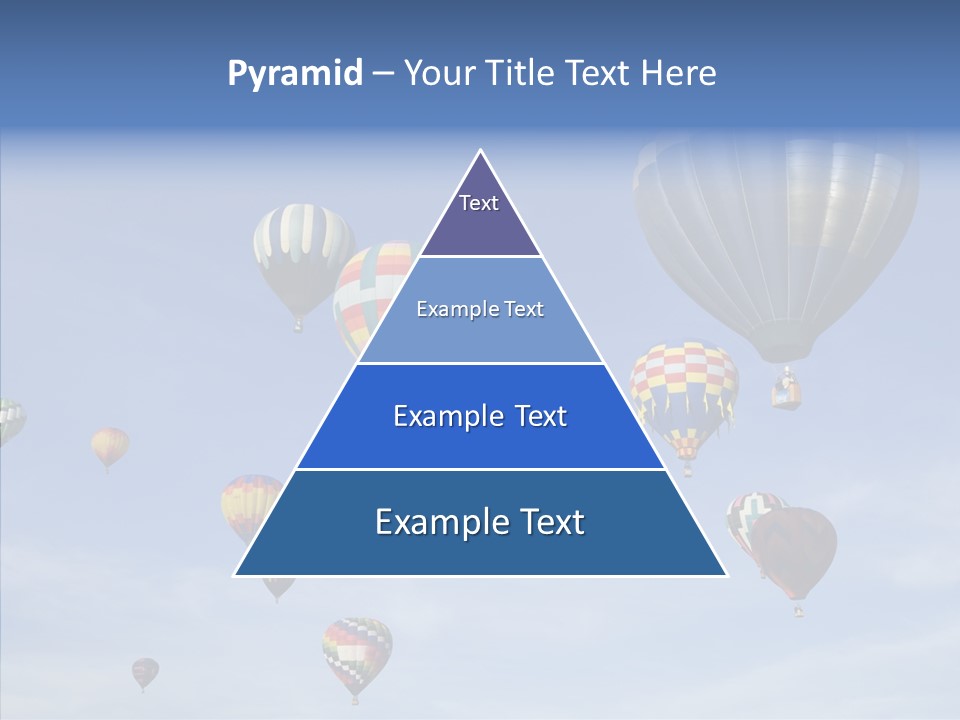 Ballooning Mid Air Basket PowerPoint Template