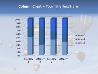 Ballooning Mid Air Basket PowerPoint Template