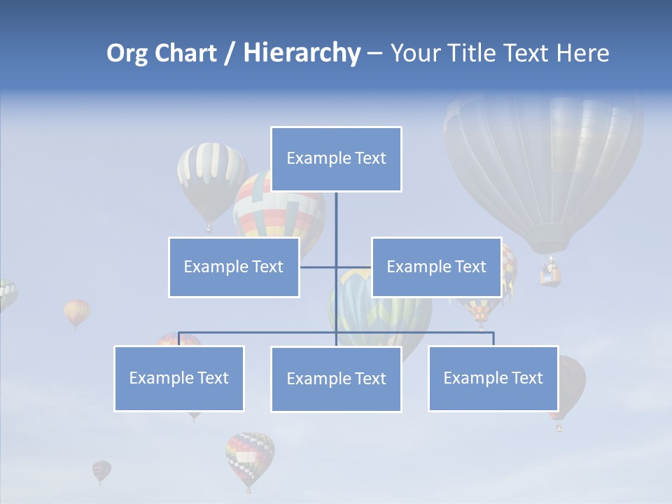 Ballooning Mid Air Basket PowerPoint Template