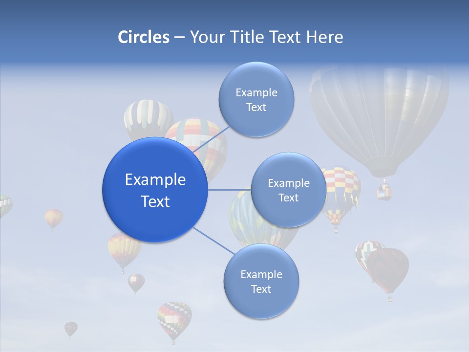 Ballooning Mid Air Basket PowerPoint Template