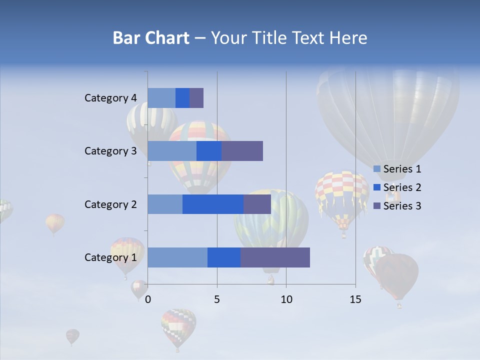 Ballooning Mid Air Basket PowerPoint Template