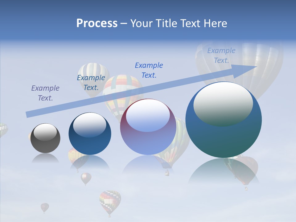 Ballooning Mid Air Basket PowerPoint Template
