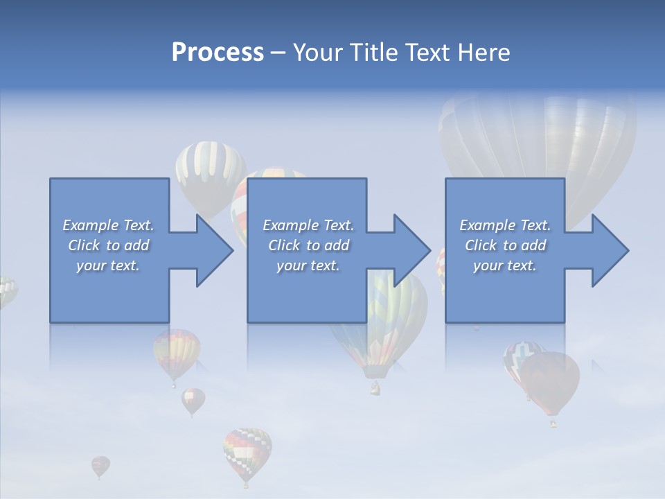 Ballooning Mid Air Basket PowerPoint Template
