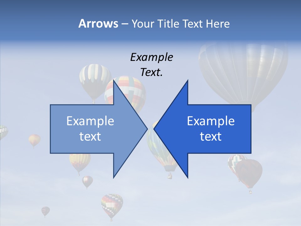 Ballooning Mid Air Basket PowerPoint Template