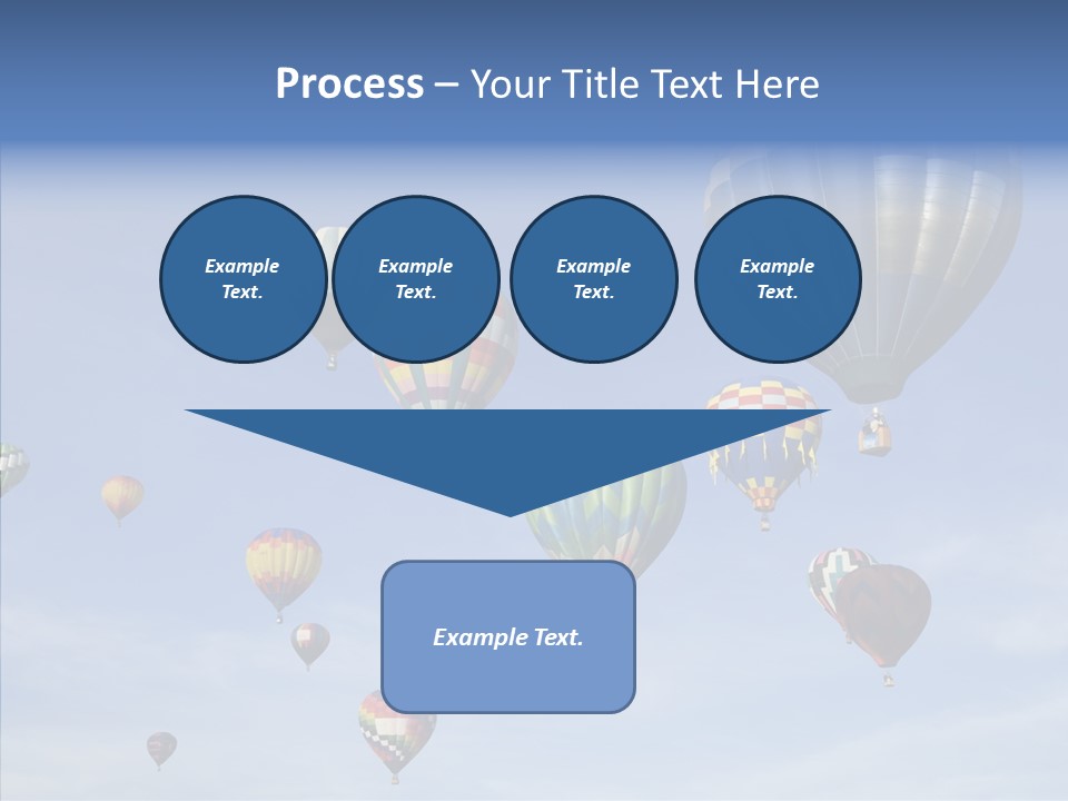 Ballooning Mid Air Basket PowerPoint Template