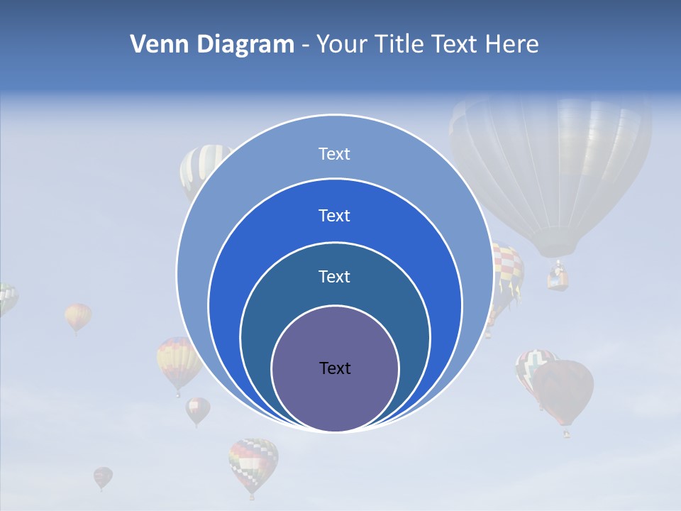 Ballooning Mid Air Basket PowerPoint Template
