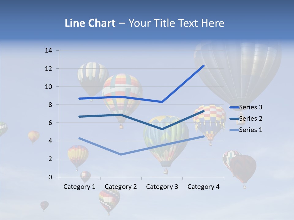Ballooning Mid Air Basket PowerPoint Template