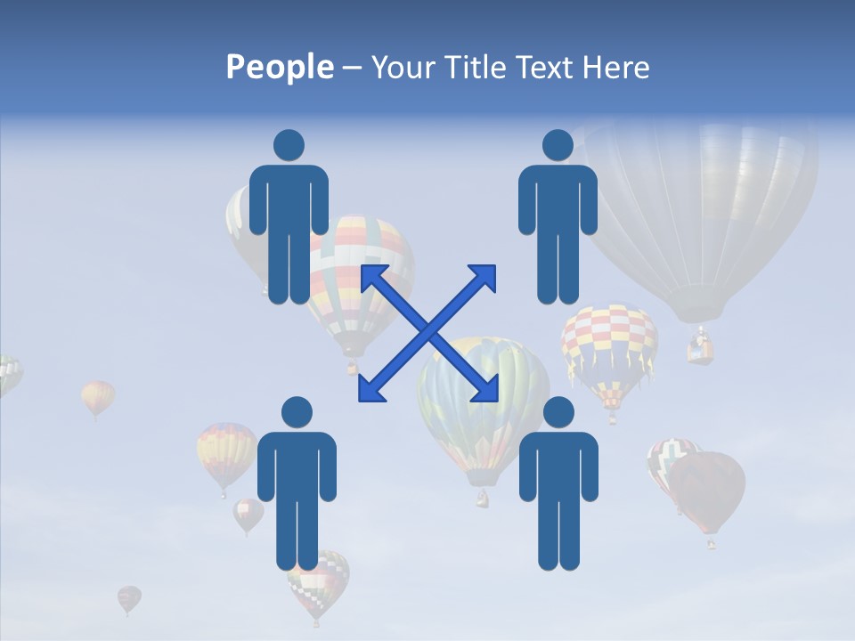 Ballooning Mid Air Basket PowerPoint Template