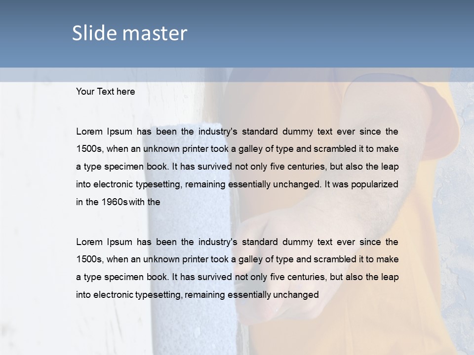 Improvement Painter Wall PowerPoint Template