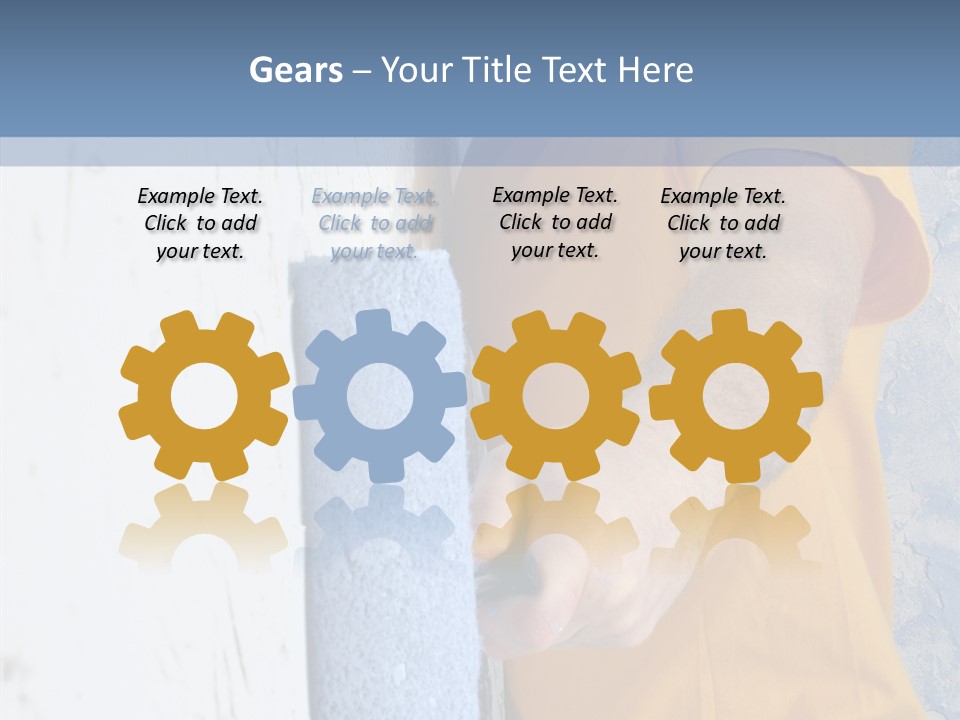 Improvement Painter Wall PowerPoint Template