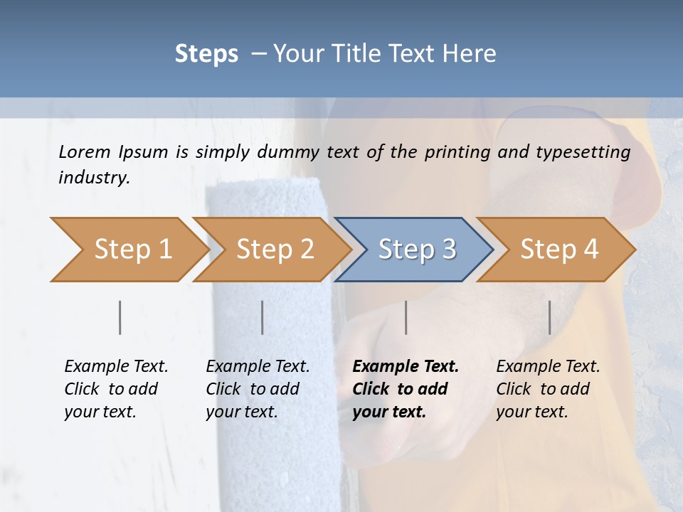 Improvement Painter Wall PowerPoint Template